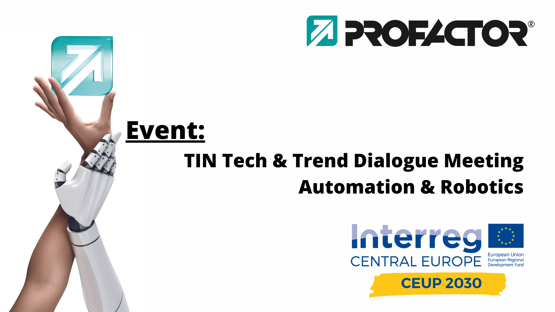 TIN Tech & Trend Dialogue Meeting über Robotik & Automatisierung
