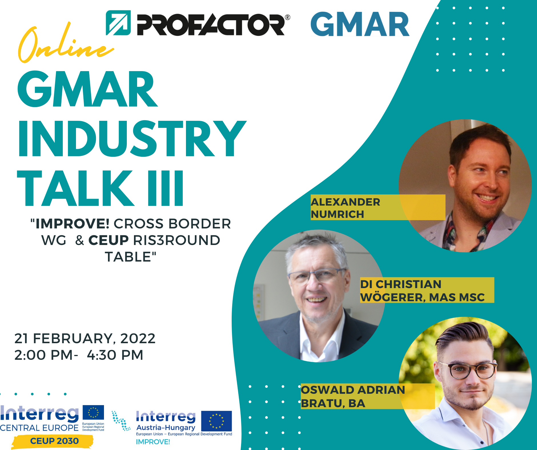 21.02.2022: Profactor & GMAR Industry Talk III