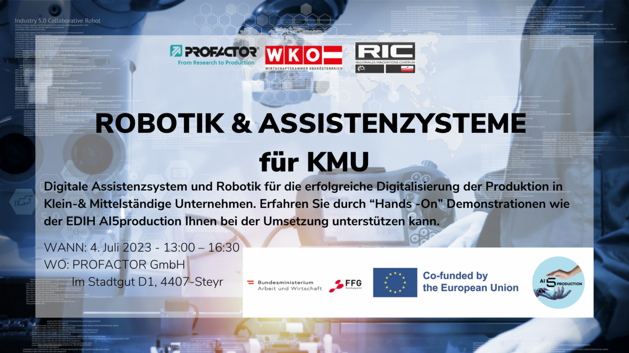 ROBOTIK & ASSISTENZSYSTEME für KMU