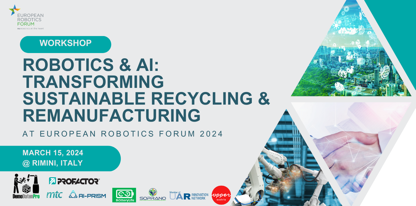 ERF 2024 Workshop zu Robotics & AI: Transforming Sustainable Recycling & Remanufacturing