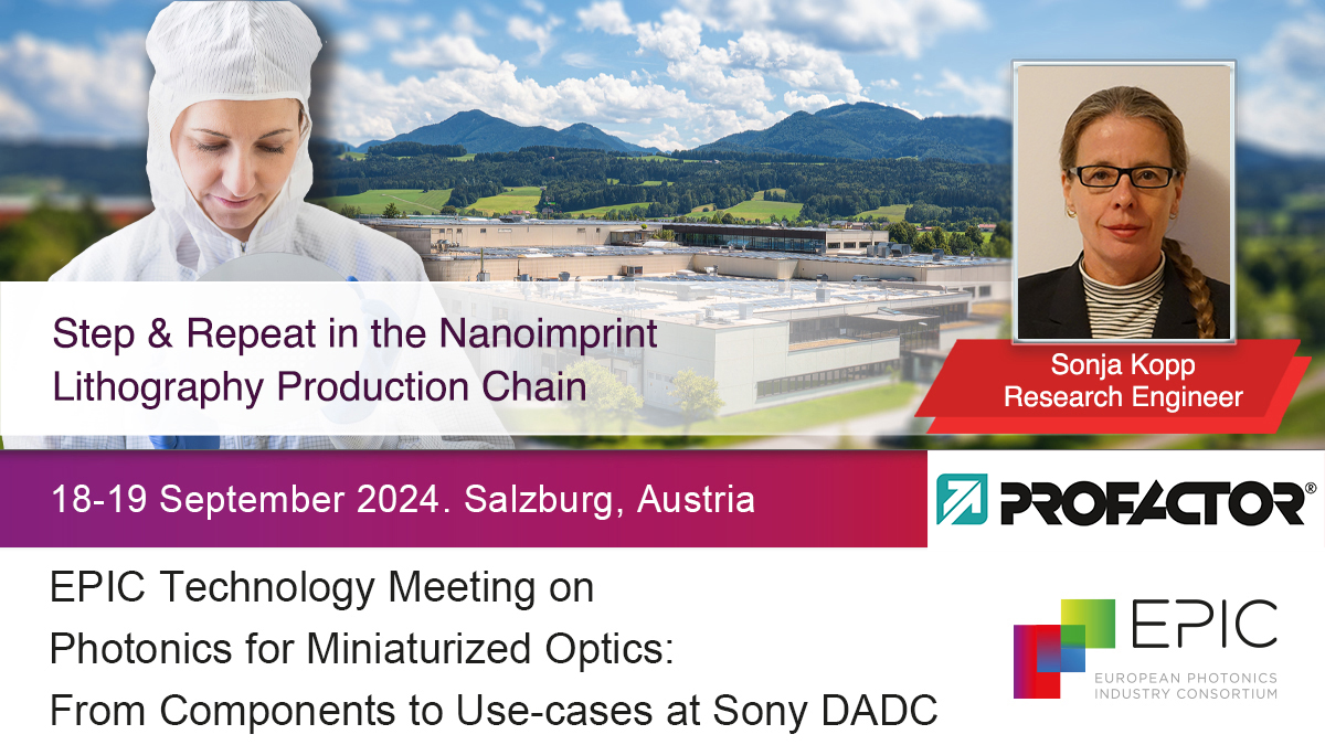 Titelbild für: EPIC Technology Meeting on Photonics for Miniaturized Optics